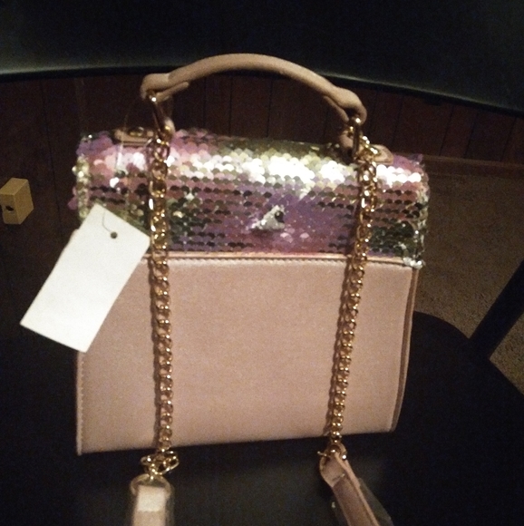 Pink sequence bag - Picture 3 of 7